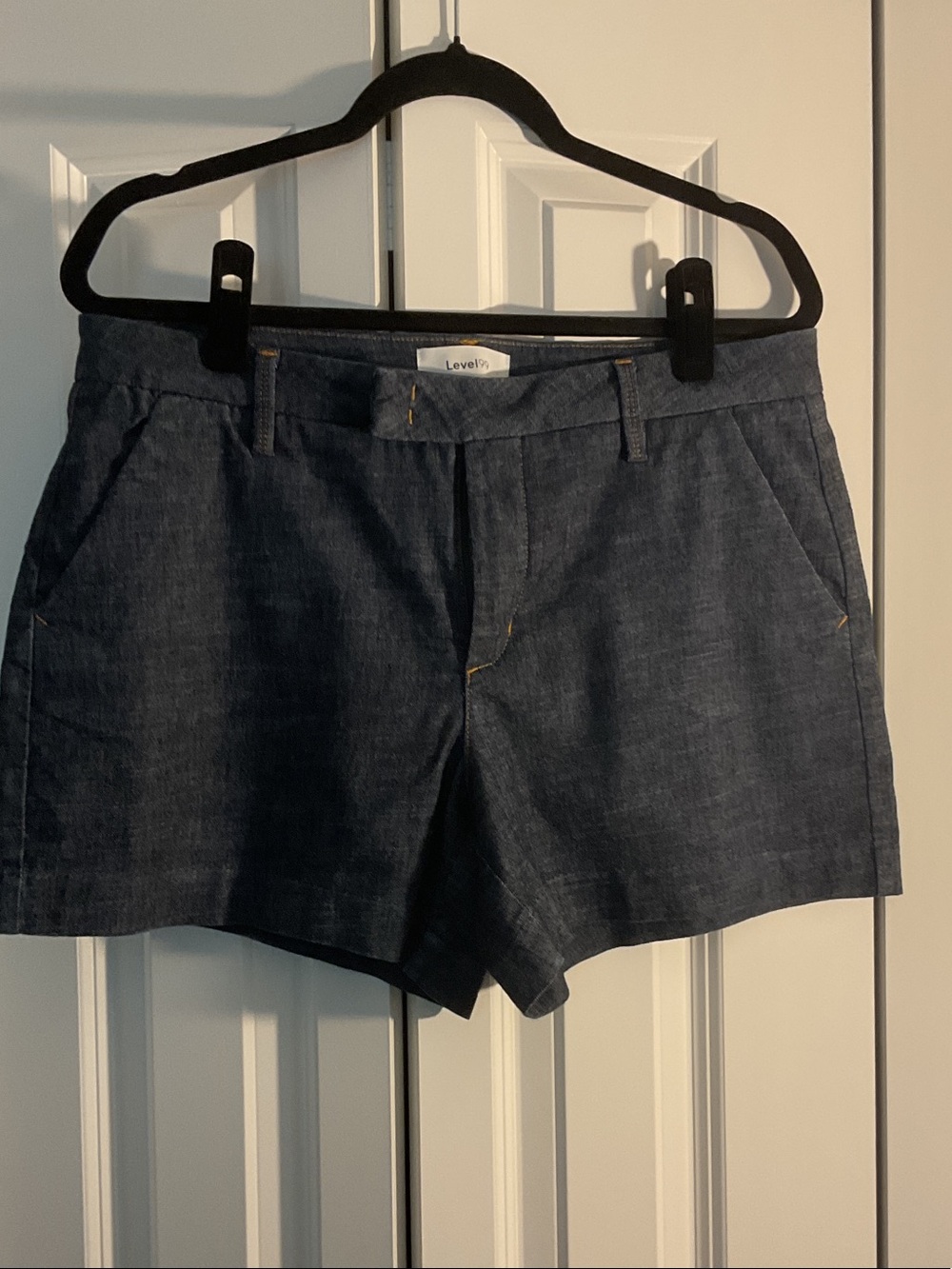Level 99 Dark Navy High Waist Women's Shorts